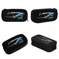 Student Big Capacity Bag Students School Gifts Stationery Fun Boeing 777 Pencil Case Airplane Pencil Box Pen Holder