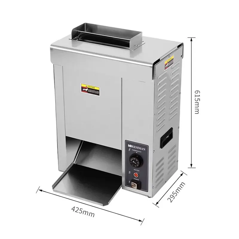 패스트푸드점용 핫도그 버거 빵 굽는 오븐 스테인리스 스틸 빵 가열기 햄버거 번 토스터