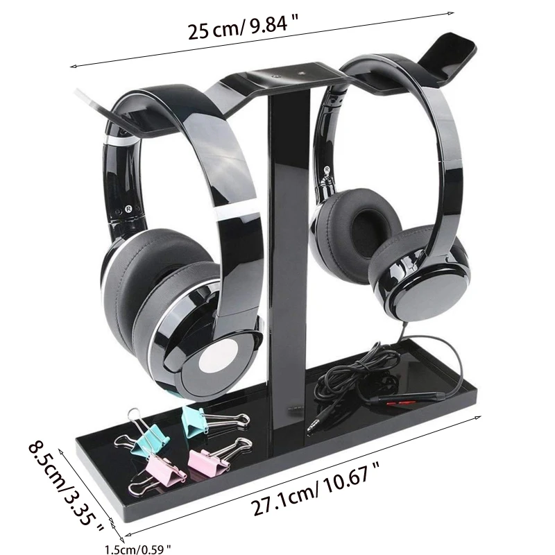 Universal Anti-Scratch Headphone Stand Headset Holder Gaming Headset Heavy Double Side Hanging Headphones Hanger