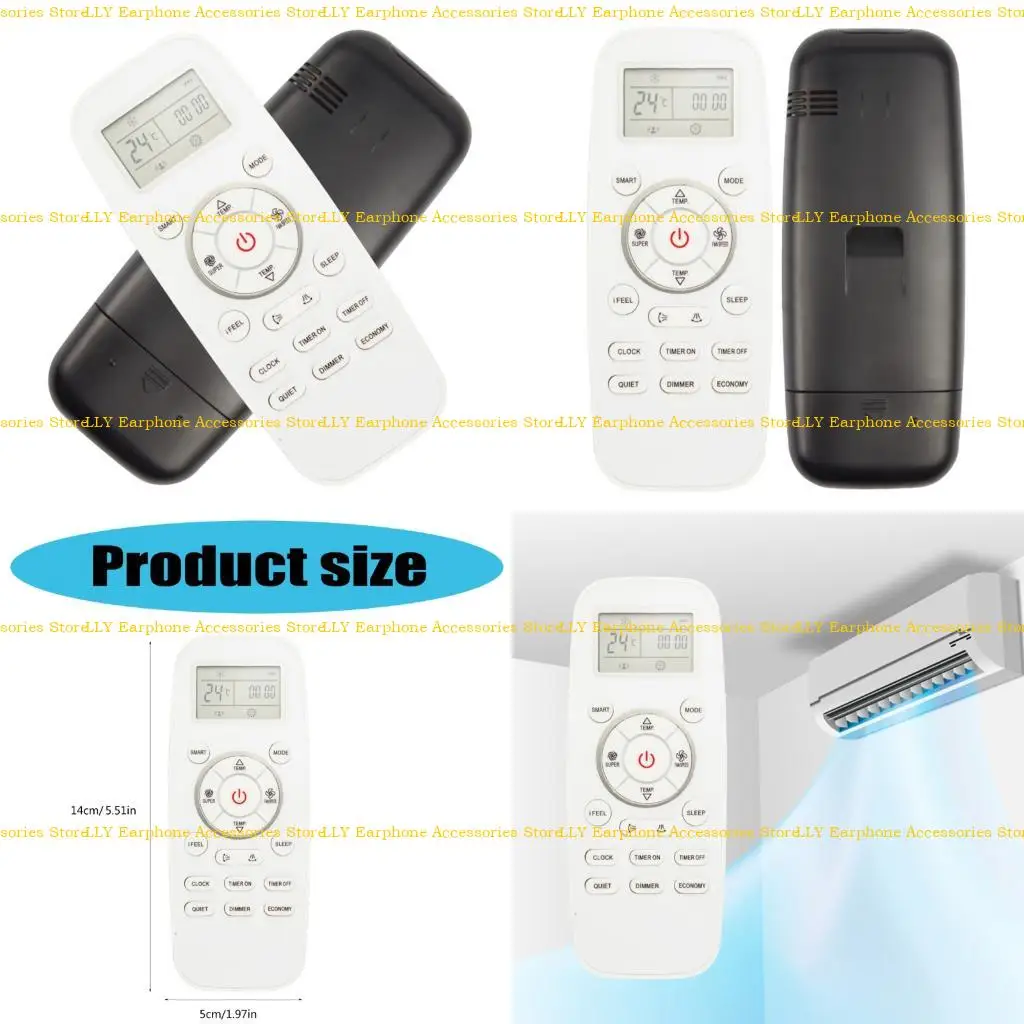 

462E LCD Air Conditioner Remote Control Replace for DG11L1-03 DG11L1-01 DG11L1-04 Air Conditioner Remote Controller Accessories