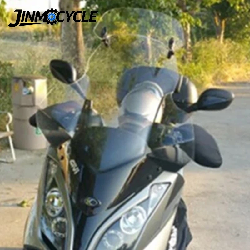 

Motorcycle Windshield Extension Adjustable Spoiler Clamp-On Windscreen Deflector Universal For BMW KAWASAKI YAMAHA HONDA SUZUKI