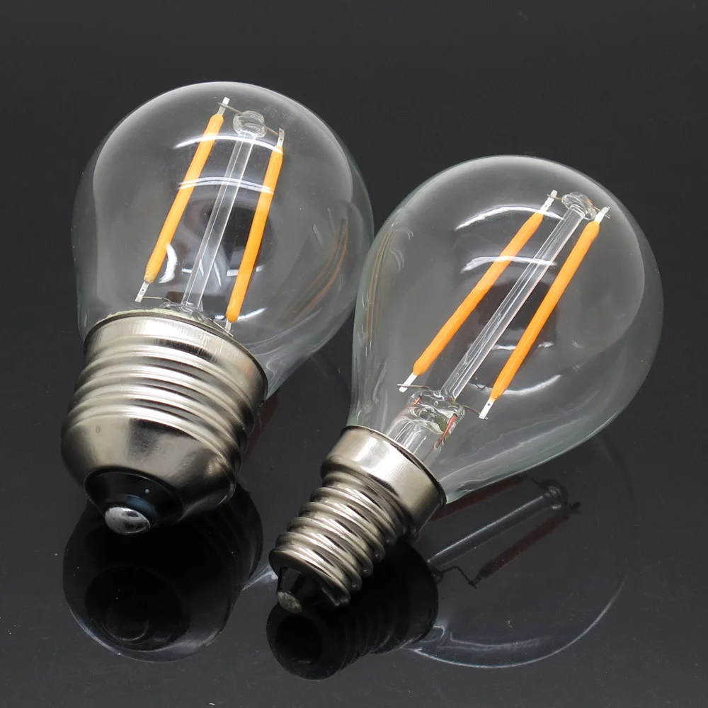 

E27 LED Filament Lamp LED Light 220V G45 Retro Glass Edison 2W 4W 6W 8W 12W Led Bulb Replace Incandescent Light Chandeliers