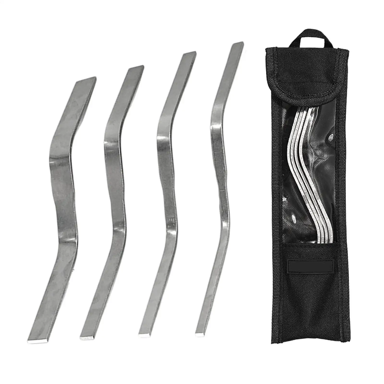 

4pcs Stainless Steel Tuck Pointing Tools Double Headed S-shape Trowel Brick Jointer Mortar Finishing Tool Masonry Jointing Tool