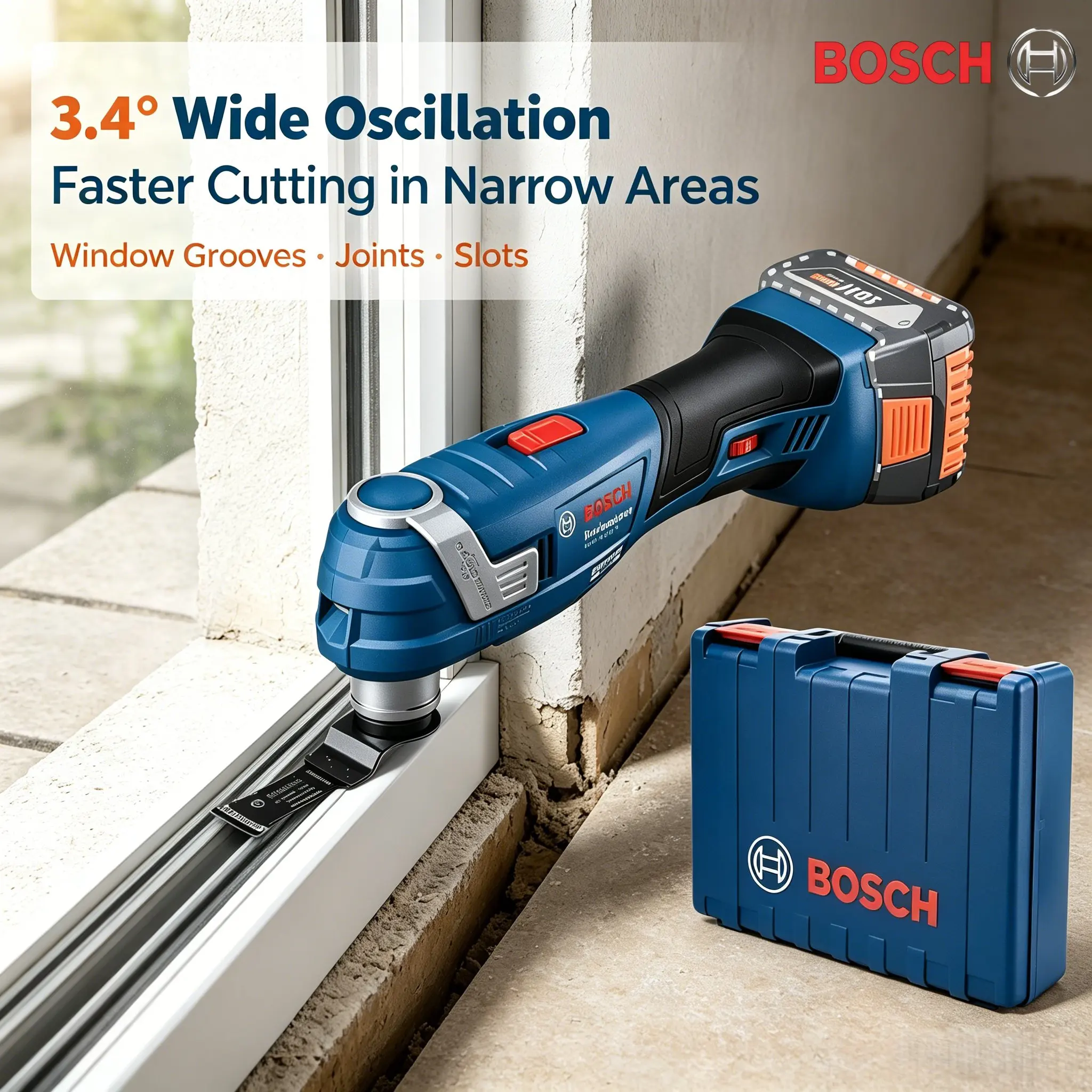 BOSCH Cordless Oscillating Multi Tools Bare Tool Brushless Universal Treasure 18V Rechargeable Cutting Machine GOP 185-LI