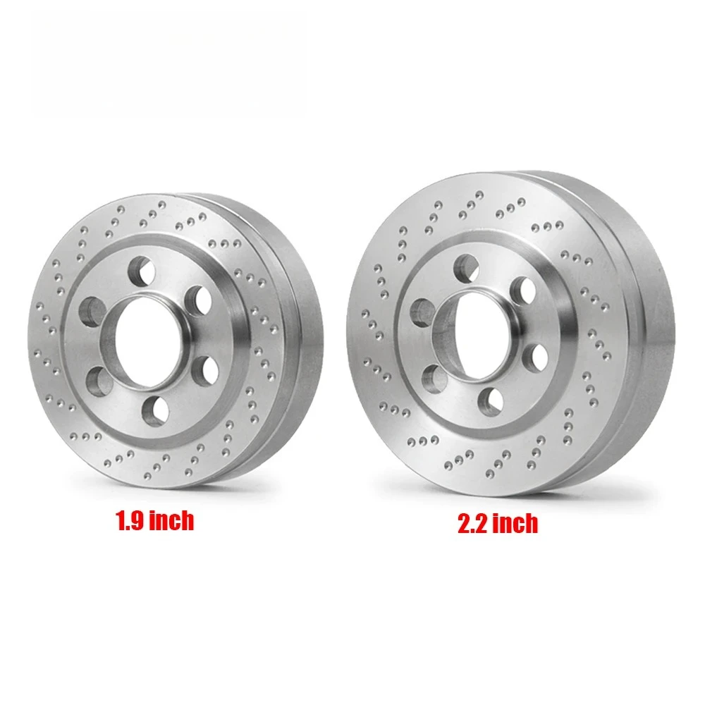 1.9/2.2Inch Wheel Rims Internal Counterweight 2Pcs Stainless Steel Balance Weight for 1/10 RC Crawler Model Upgrade Accessories