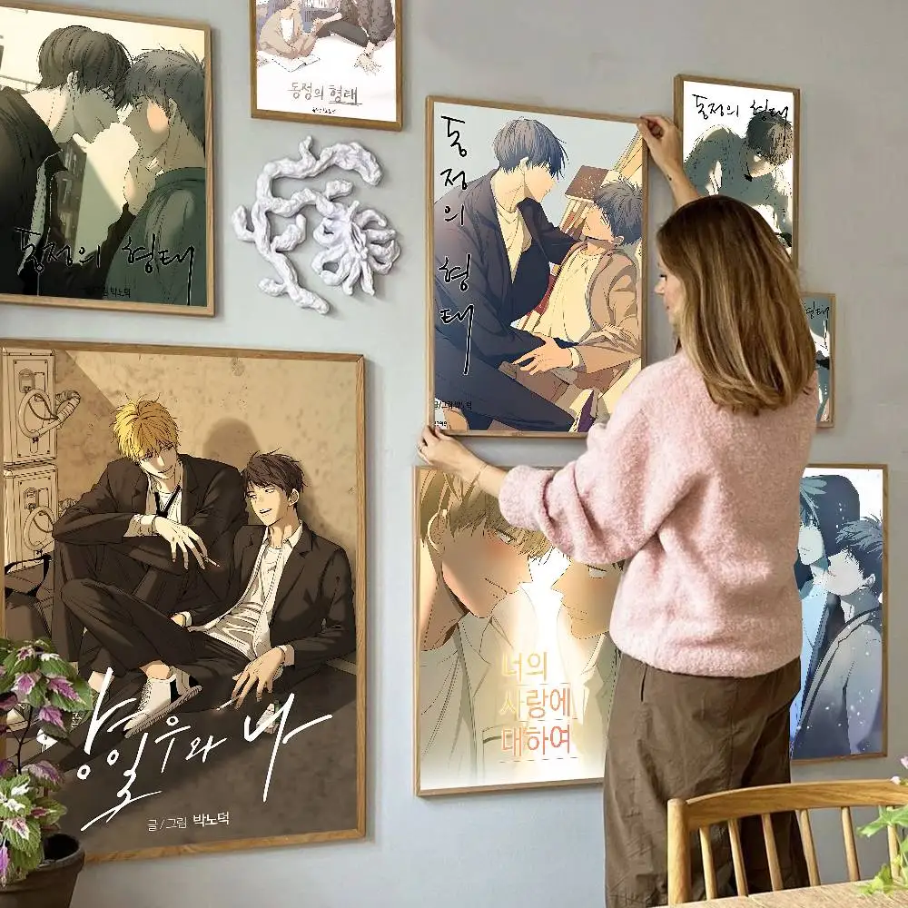 The Shape of Sympathy bl Anime Vintage Posters Sticky Whitepaper Sticker DIY Room Bar Cafe Room Wall Decor
