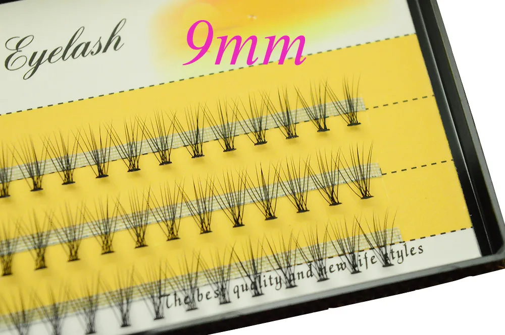 1 Box/60 Bündel Nerz Wimpern 10D Natürliche Wimpernverlängerung Russland C Curl 0,07/0,1 Dicke Einzelne Wimpern Make-Up-Tools – Detail 7