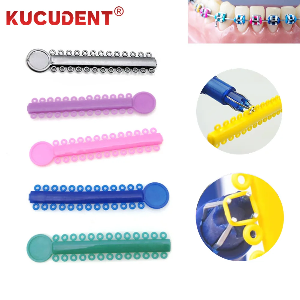 1040pcs/bag Fogászati orthodontic Alkalmazkodó m Ikerbetűk Kapcsolat zenekarok számára fogak Fogszabályzó Színes Gumi Cirkusz porondja Fogászat ortho kezelés Munkaeszköz