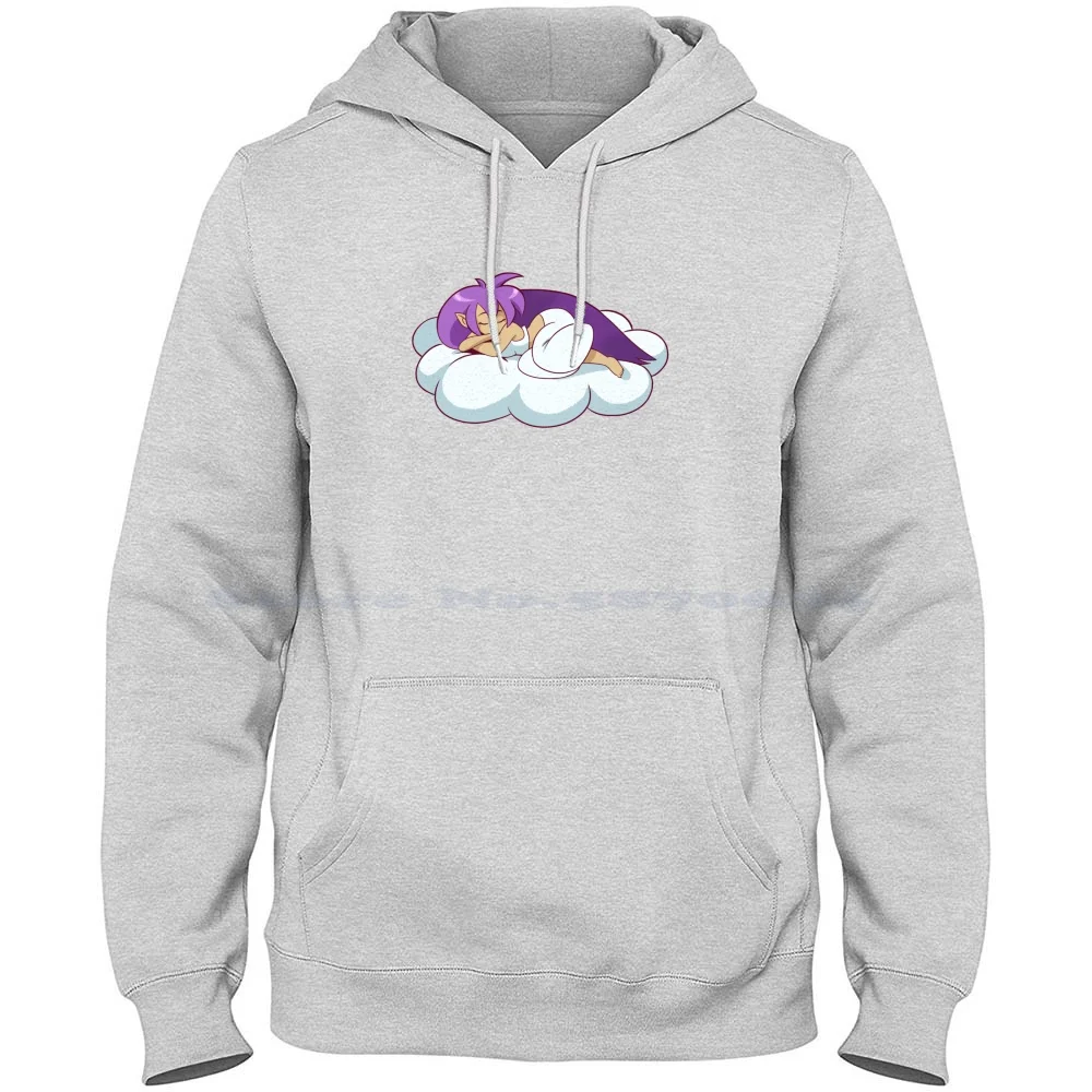 Dreaming On A Cloud 100% Pure Cotton Hoodie Tshirt Shantae Half Genie Hero Cute