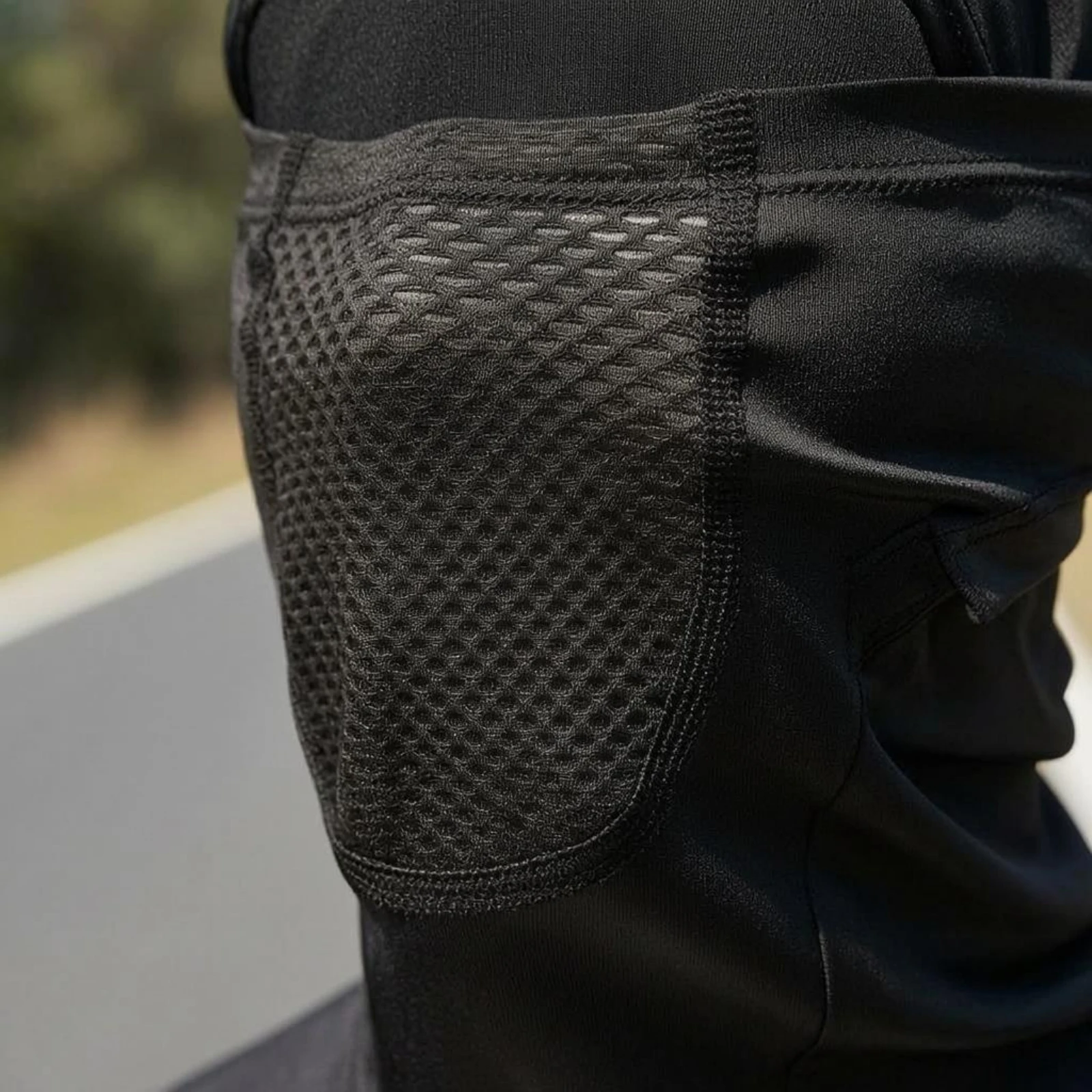 Full-Head Balaclava Mesh Panel Stretch Balaclava Hood Hood Mask Snug Fit Outdoor Wear Wind Protection