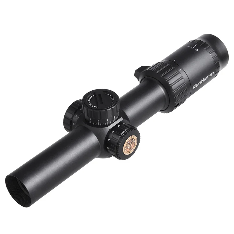 WestHunter HD 1-6X24 IR LPVO Riflescopes R/G 조명 에칭 유리 레티클 사냥 시력 긴 눈 휴식 광학 시력