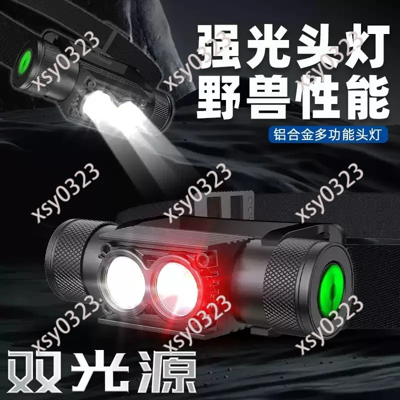 High Brightness Headlamp for Outdoor Hiking & Working, 18650 Battery, Long Lasting