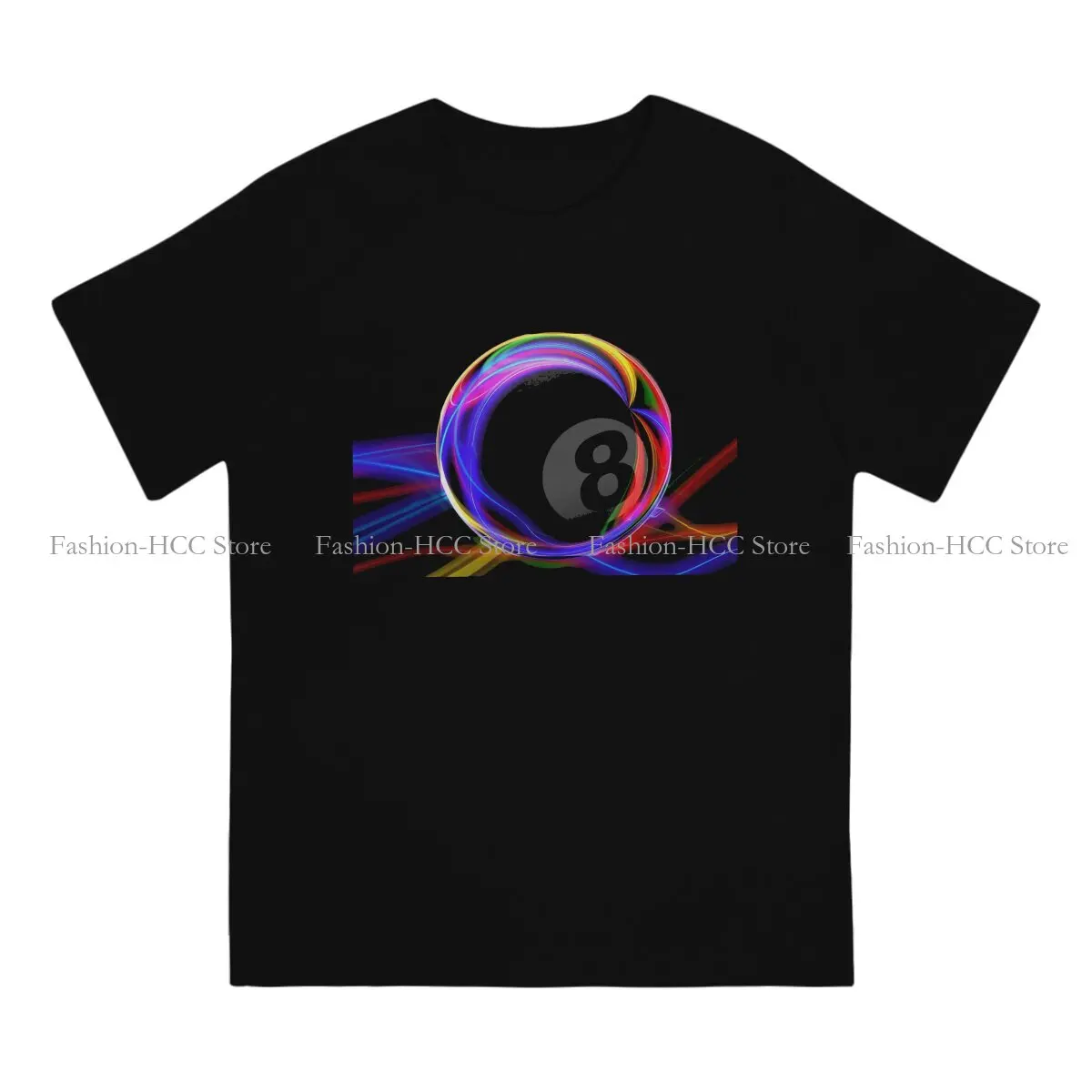 Colorful 8-ball Hip Hop Polyester TShirt Billiard Cue Sport Pool Snooker Games Style Tops Comfortable T Shirt Male Tee