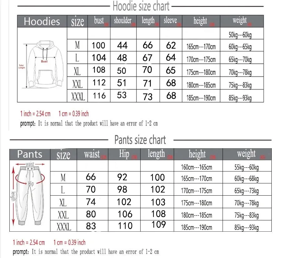 Felpa con cappuccio da donna stampata nera Set Abbigliamento Hip Hop da strada Abbigliamento femminile casual 2 pezzi Felpa in peluche Y2K Giovane