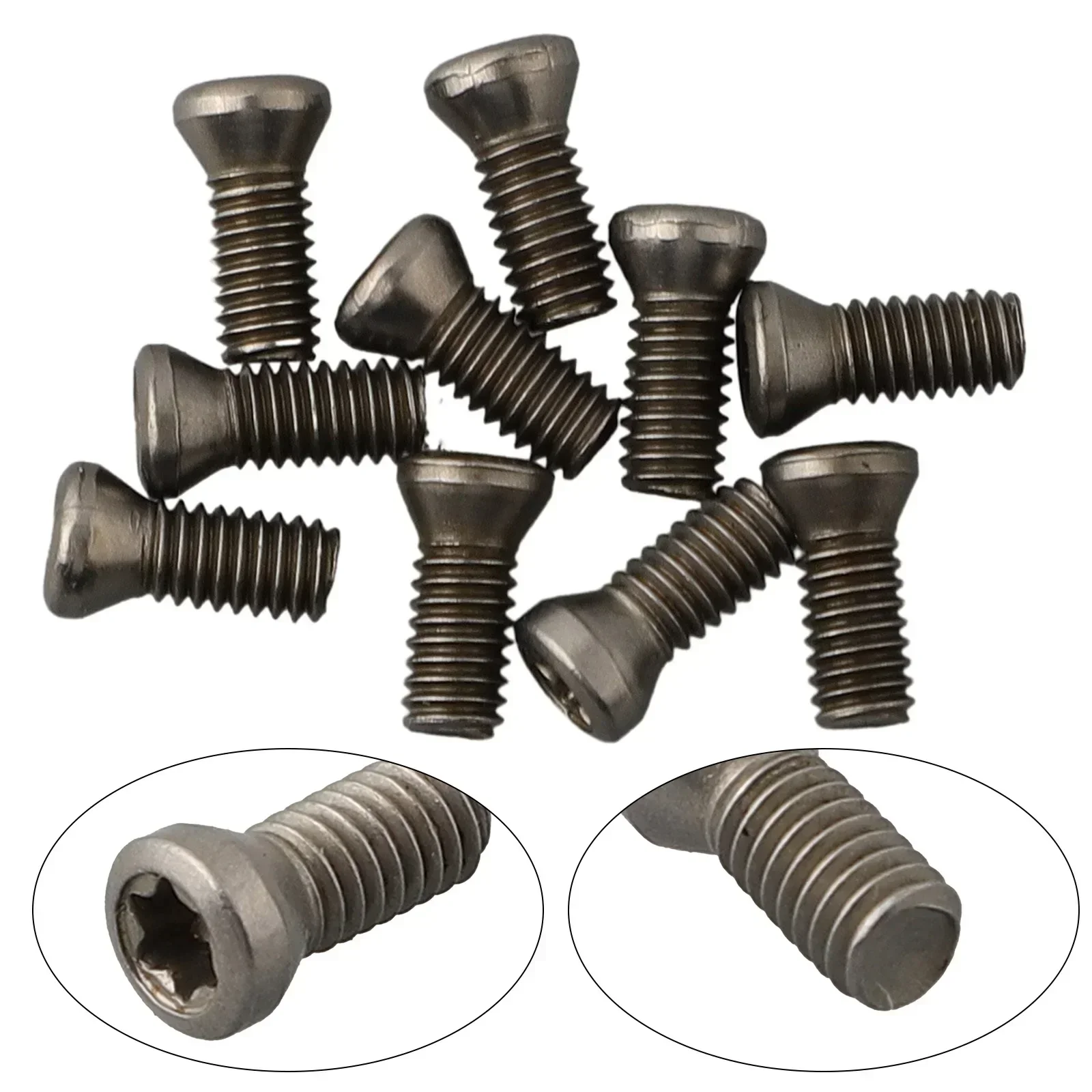 10pcs M2.5 7mm 6mm M3.5 10mm 12mm M4 10mm CNC Insert Torx Screw  Machine Screws For Replacing Carbide Inserts CNC Lathe Tool