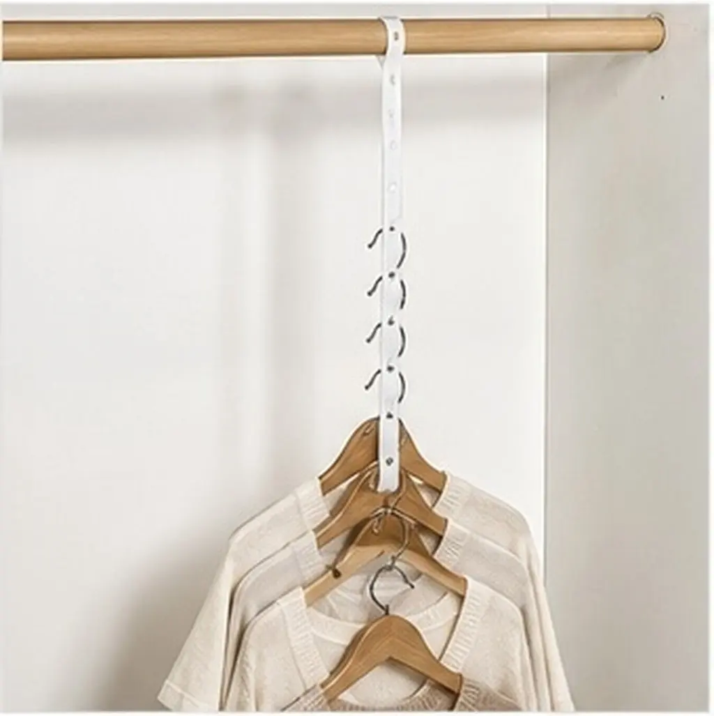 30Pcs Clothes Hanger Connecting Strips Plastic Display Garment Connector for Retail Clothing Rack Vertical Space Optimization