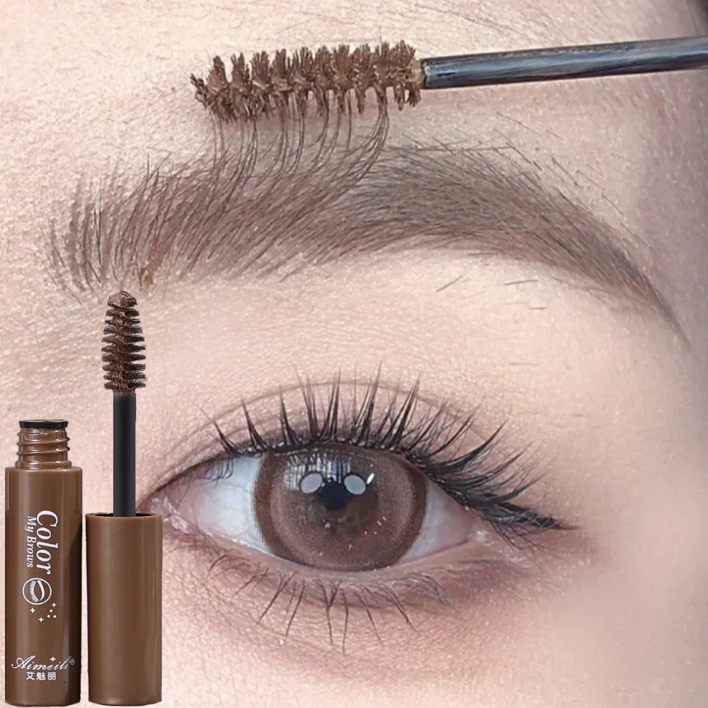 Koffie Bruine Kleur Wenkbrauw Crème Waterdicht Blijvende Matte Kleurstof Wenkbrauw Gel Tint Mascara Make-Up Tool Brow Enhancer Crème Cosmetica