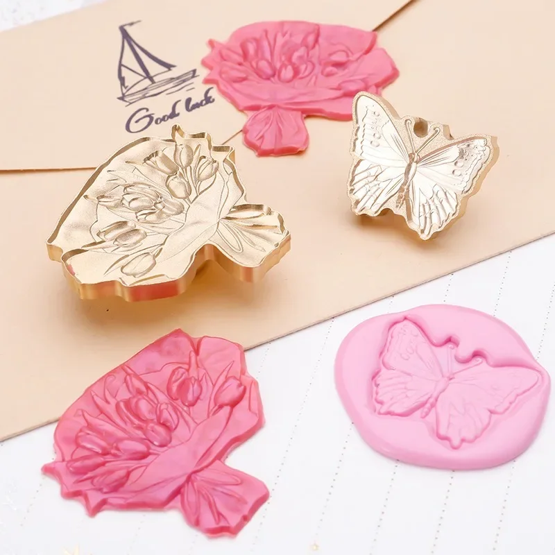 Zodiac 3D Relief Series Lacquer Seal Head Handmade DIY Decoration Tool Hand Ledger Invitation Letter Sealing Materials