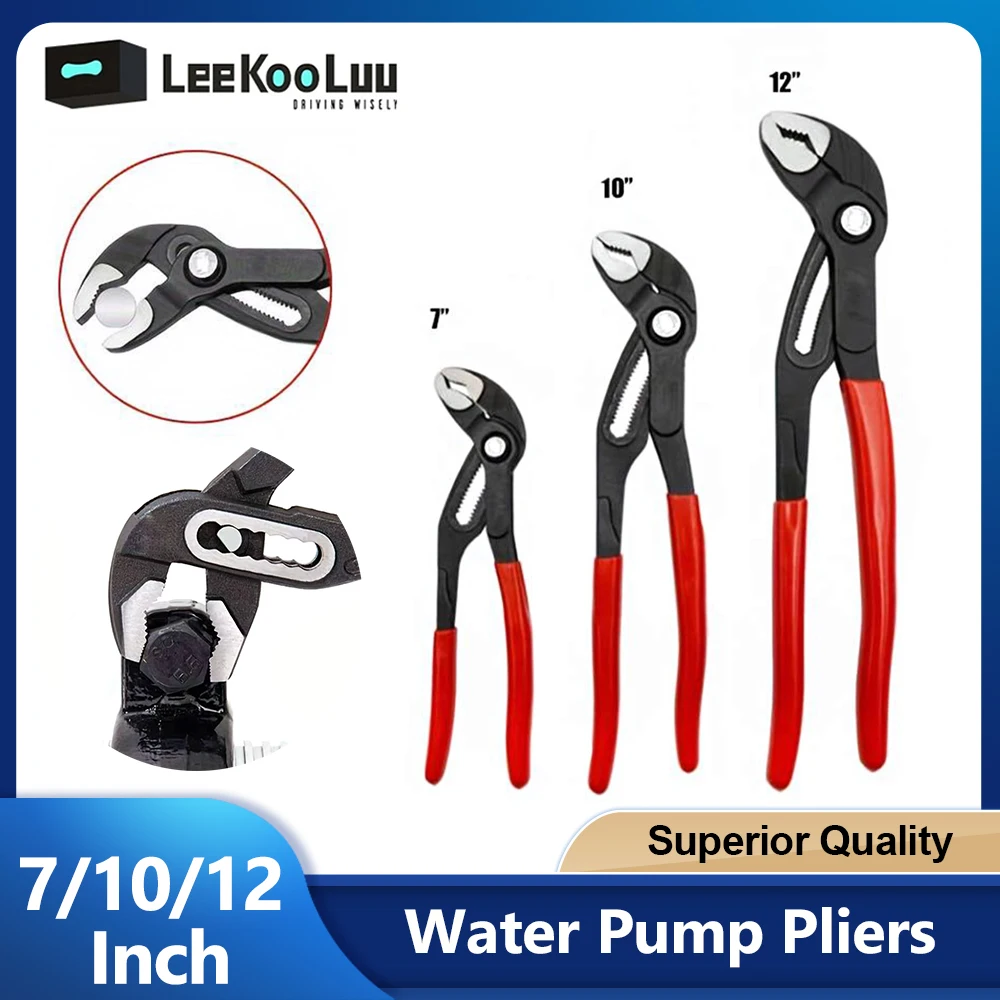3Pcs 7 "/10"/12 "klucz wielofunkcyjne regulowane szczypce zacisk rury wodnej hydraulik narzędzie ręczne do domu hydraulika