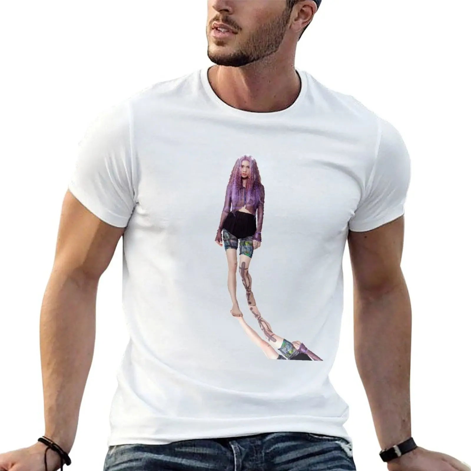 grimes T-shirt plus size tops blacks summer top t shirts men