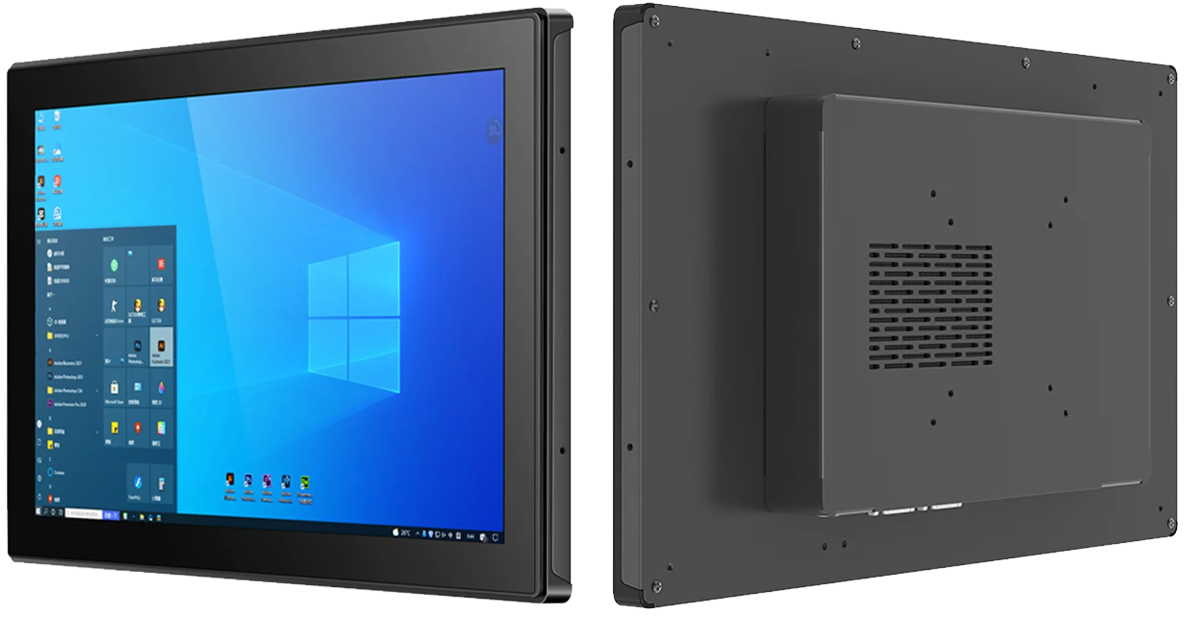 HD 21.5 Inch Fanless Win 11 Panel PC Waterproof Industrial 6H Touch Screen Embedded Pc All In One Computer For Auto Factory