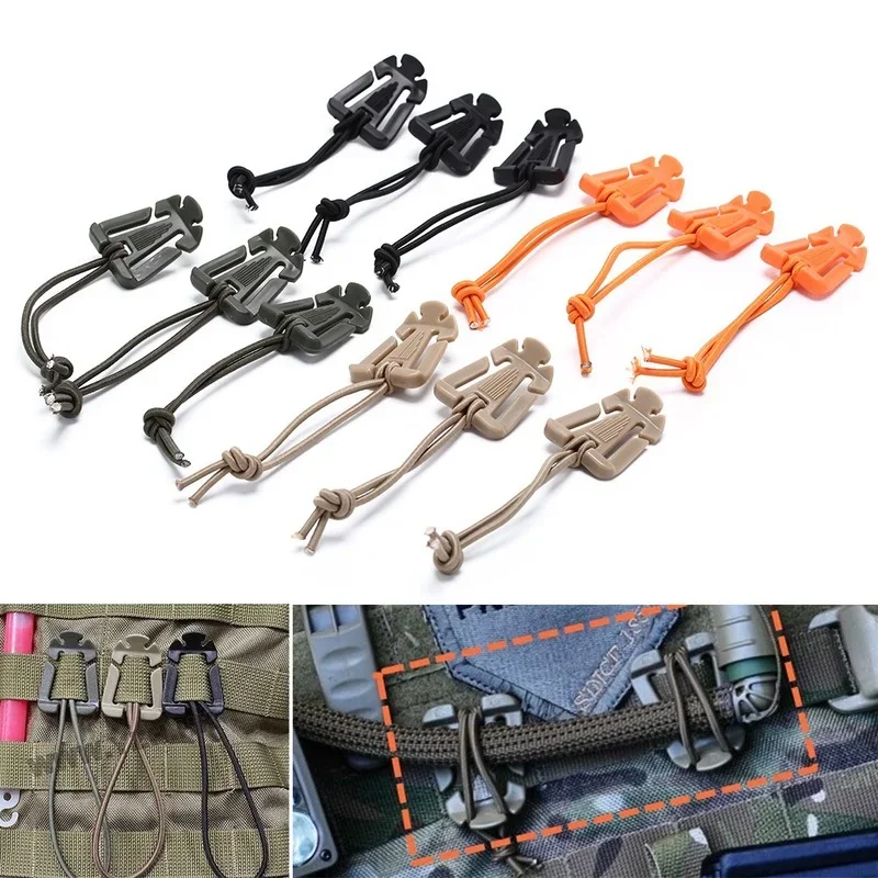 10 Pcs/lot ITW Webdom Web Dominator Molle Backpack Carabiner EDC Tool Elastic Rope Webbing Buckle Winder