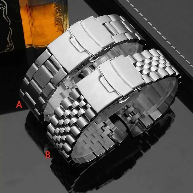 Мужской браслет из нержавеющей стали Originalstype для Skx007/009 SKX175 SKX173 20 мм 22 мм изогнутый ремешок для часов