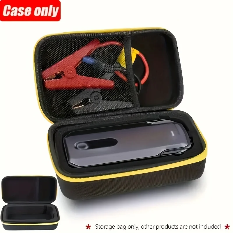 

Hard EVA Car Jump Starter Case, Shockproof Storage Bag for Portable Charger & Jumper Cables, Summer Auto Emergency Organizer