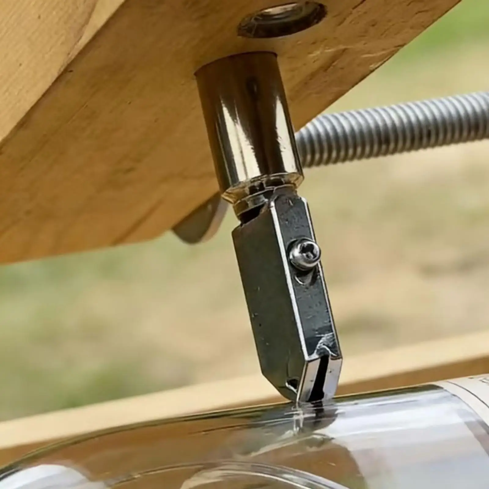 DIY Glass Bottle Cutter | sturdy wooden Wood Base, for Upcycling Projects, Manual Bottle Cutter, Craft Work