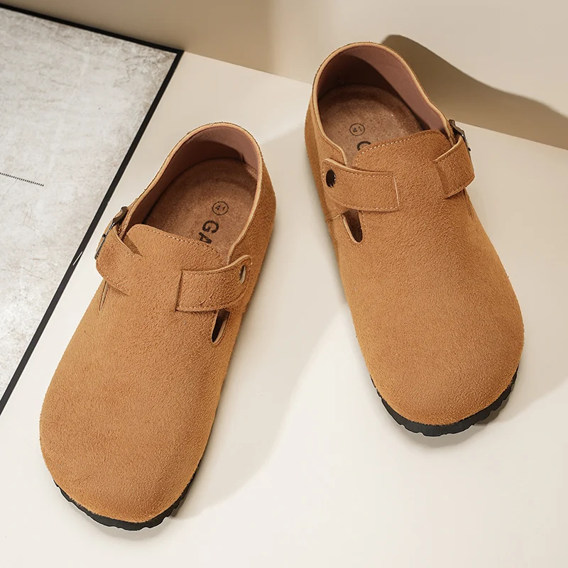 Casual Male Shoes Men Round Toe Flats Shoes Men Luxury Barefoot Harajuku Shoes Ankle Flat Platform Classic Italian Suede Shoes