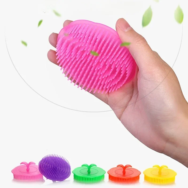 Silicone Massage Comb Shampoo Head Brush Hair Body Cleaning Comb Dandruff Removal Itching Relief Massager Cepillo Para Cabello