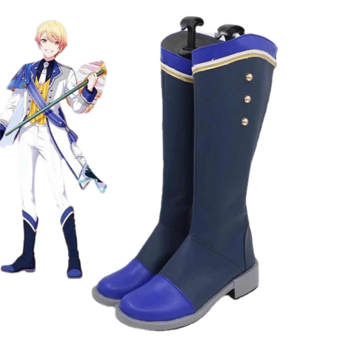 Project Sekai 3rd Anniversary Tenma Tsukasa Cosplay Shoes Halloween Carnival Boots Cosplay Prop Anime PU Shoes Custom Made