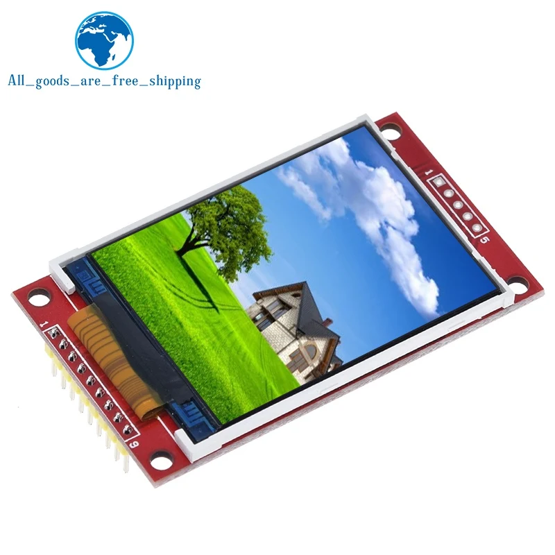 

TZT 2.2 Inch 240*320 Dots SPI TFT LCD Serial Port Module Display ILI9341 5V / 3.3V 2.2'' 240x320 for Arduino Diy