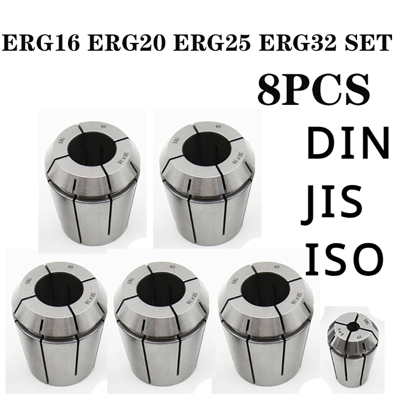 

7pcs 15pcs Set ERG Tap Chuck ERG16 ERG20 ERG25 ERG32 Square Tap ER Chuck Set ISO JIS DIN