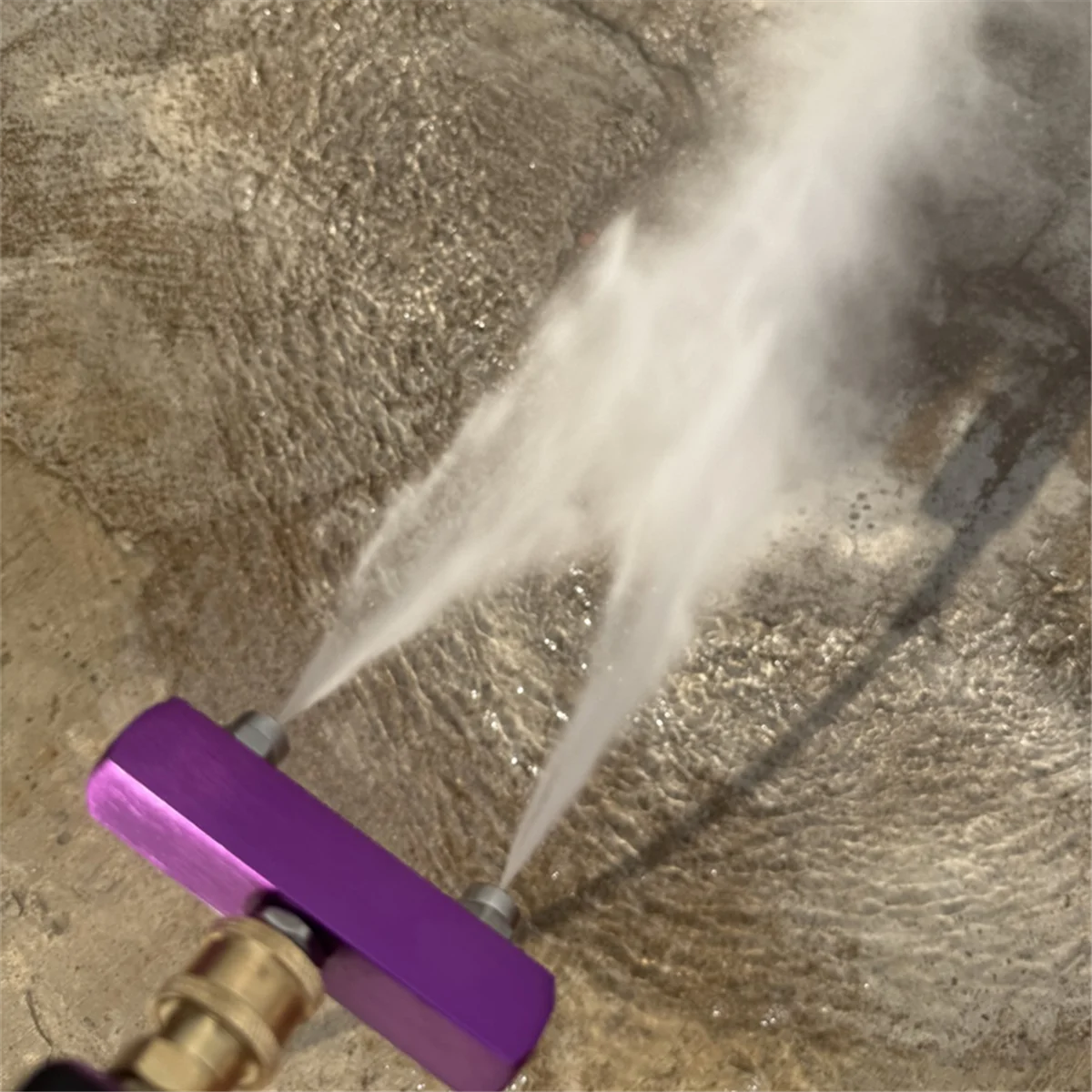 A83Z غسالة الضغط فوهة تلميح 2 في 1 فوهة مزدوجة 1/4 بوصة موصل سريع، فوهة مزدوجة، الفولاذ المقاوم للصدأ، للحديقة، السيارة أ #6