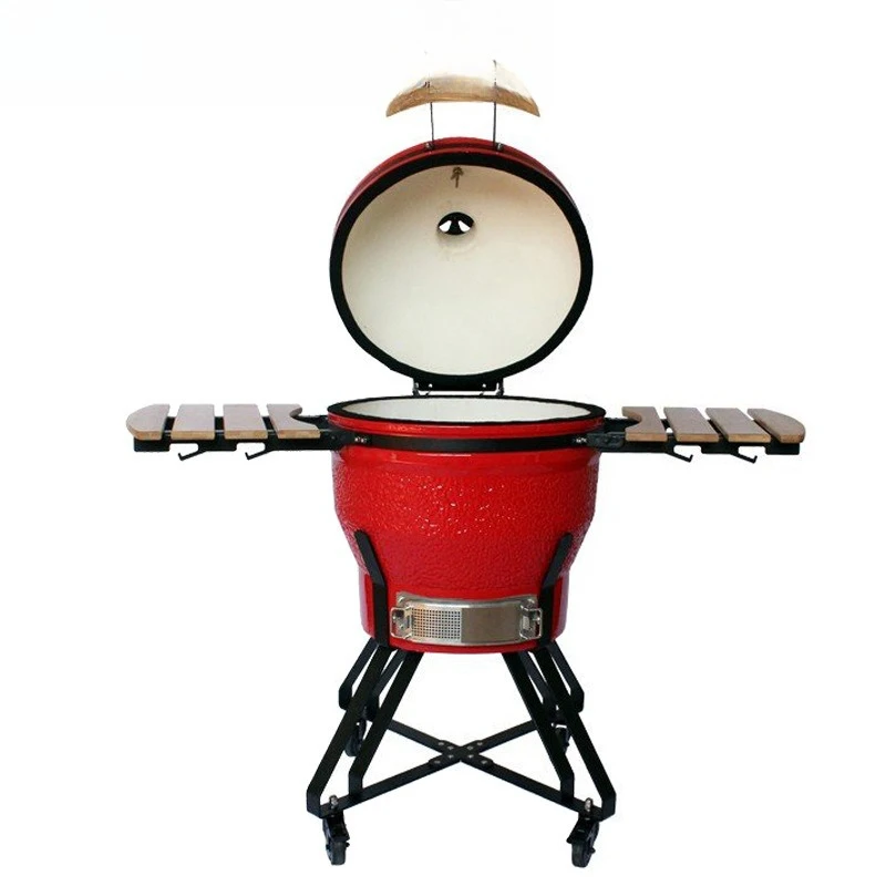 

22 Ceramic BBQ Grill, Garden Leisure Backyard Multiplayer BBQ Smoke Grill