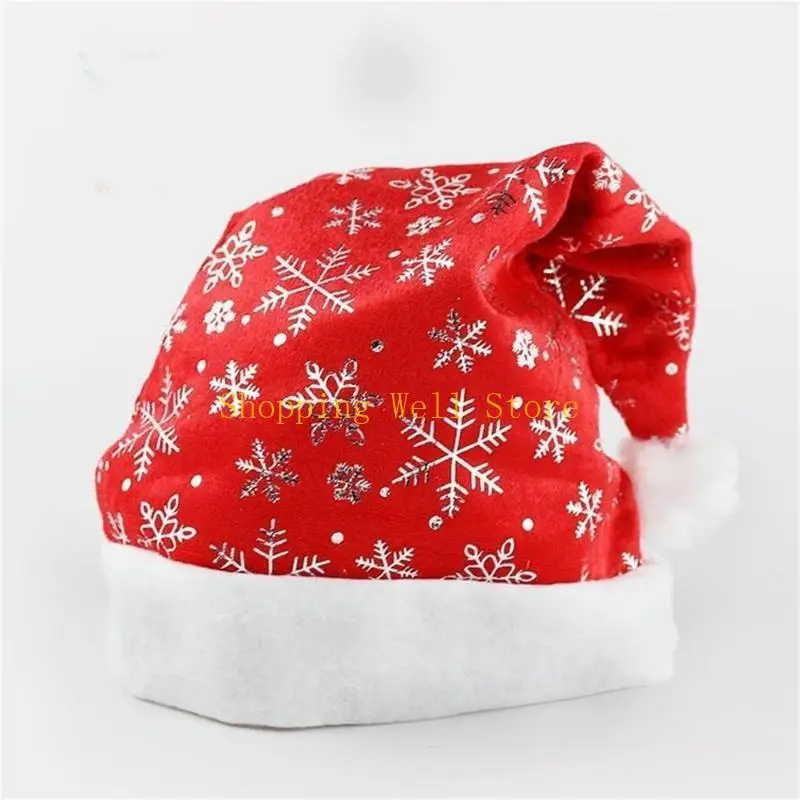 KX4B Новая год рождественская шляпа для взрослых косплей Santa Hat Festival Festival Hate Hat Comfort Hat