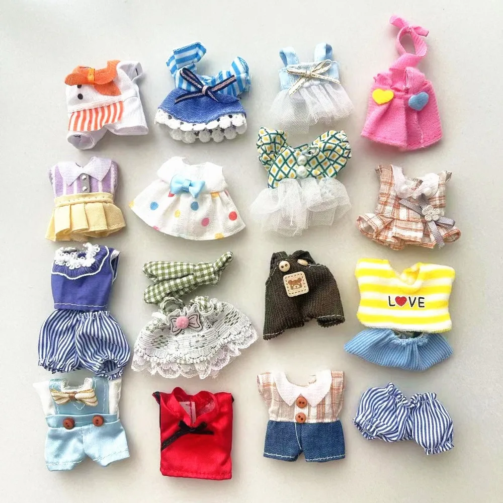 Cute Koala Diary Doll Clothes Mini Rabbit Doll Suitable for 8-10cm Doll Princess Dress Skirt Decoration DIY Doll Accessory