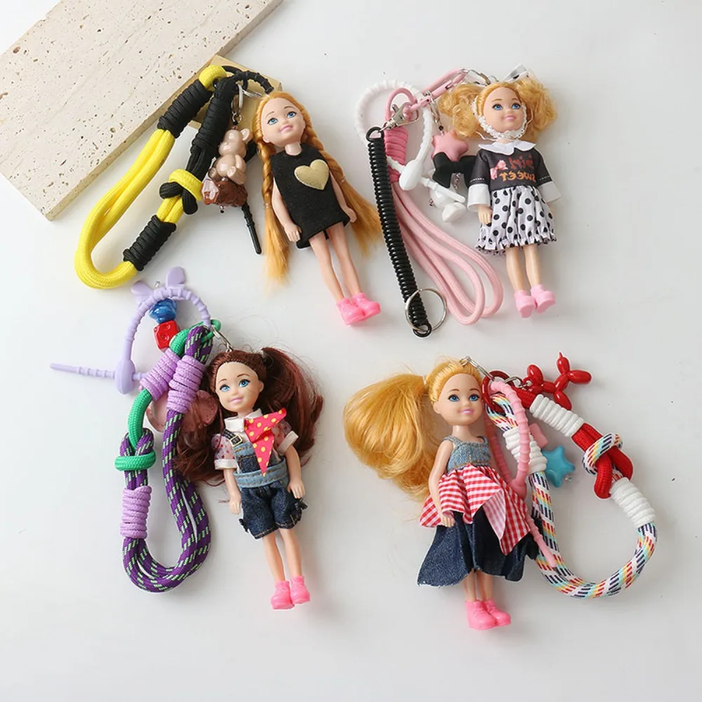 New Hanging Ornament Doll Pendant DIY Change Clothes Keychain Bag Charm for Barbie Doll Cute