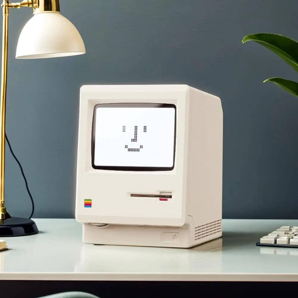 ماكلوك ريترو ساعة الإبداع إنذار أربعة أوضاع إنذار ضبط سطوع سطح المكتب ديكور لوحة مفاتيح الكمبيوتر الملحقات هدية