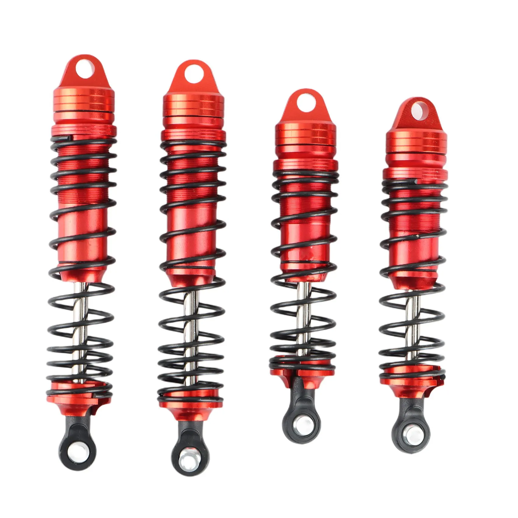 4Pcs Metal Front & Rear Shock Absorbers for Traxxas Slash 4X4 4WD 2WD Rustler Stampede Hoss 1/10 RC Car Upgrade Parts,2