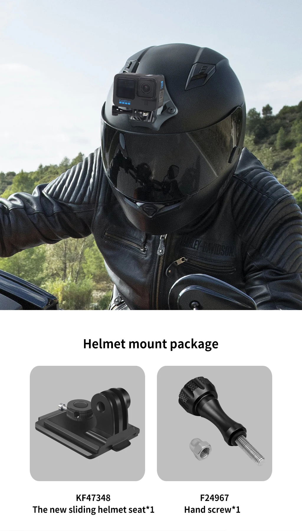 NVG Helmhalterung Basis für GoPro 13 11 10 8 für DJI Action 4 3 Kamera Motorrad Reiten Klettern Racing Sport Basis Halter Adapter – Detail 7