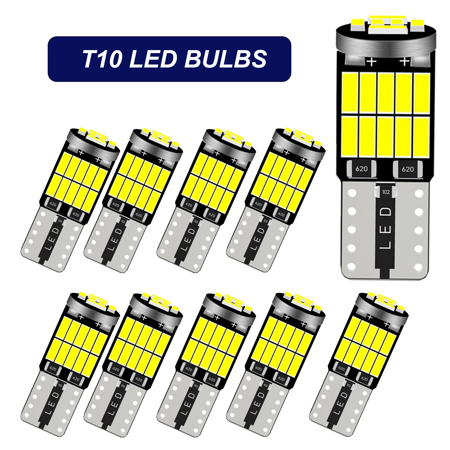 2/10X W5W T10 Led B… - image