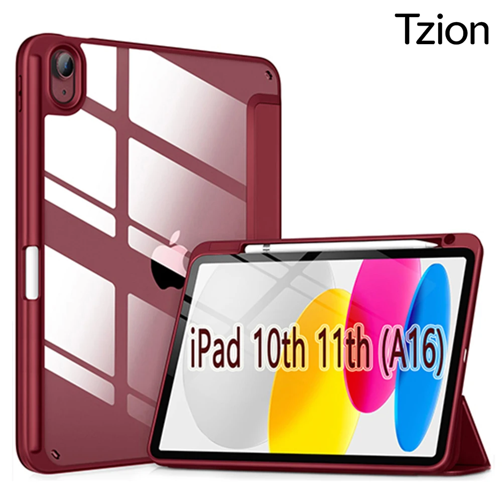 For iPad (A16) 11th Generation 11 Inch 2025/10th Gen 10.9 Inch 2022 Tablet Case Magnetic Flip Smart Cover, Auto Wake/Sleep