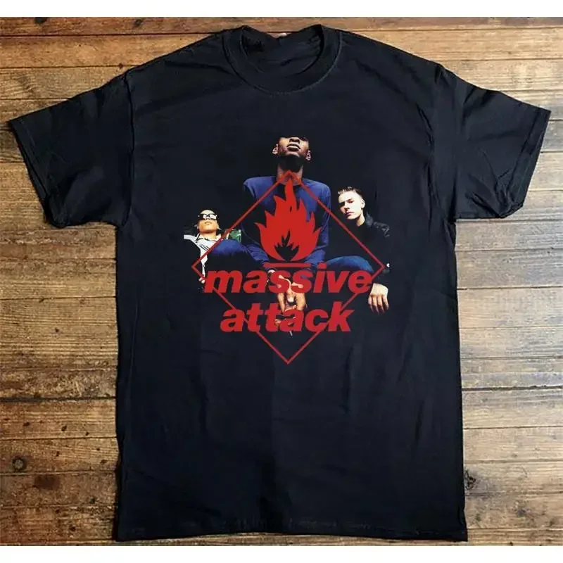 Massive Attack Member Logo Classic For Fan Black All Size T Shirt AG2273