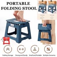 Lightweight Children Portable Folding Stool Thickened Non-Slip Plastic Small Benches Kitchen for Outdoor Activities and Fishing
