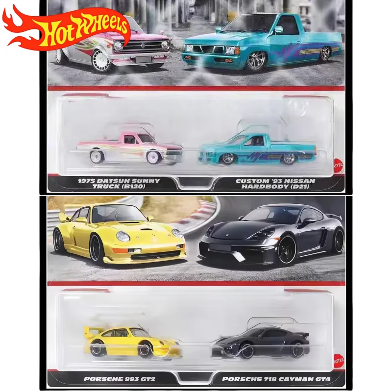 

Genuine Hot Wheels Car Culture 2 Pack Set 2024 1/64 Diecast Vehicle Premium Collect Model Cars Toy New Unopened Hbl96 Toys Gifts