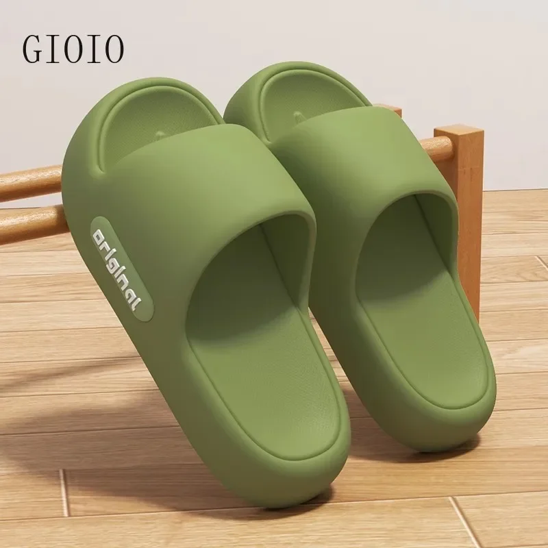 GIOIO Thick Platform EVA Slippers for Women 2025 Spring Summer Non Slip Beach Flip Flops Woman Comfort Soft Sole Indoor Cloud