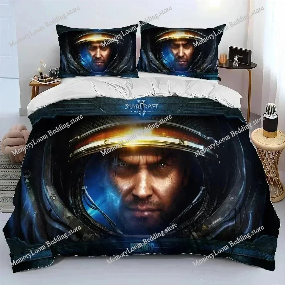 Game Cool starcraft Bedding Set Boys Girls Twin/Queen/King Size Duvet Cover Pillowcase Bed Kids Adult Cozy Soft Home Textile