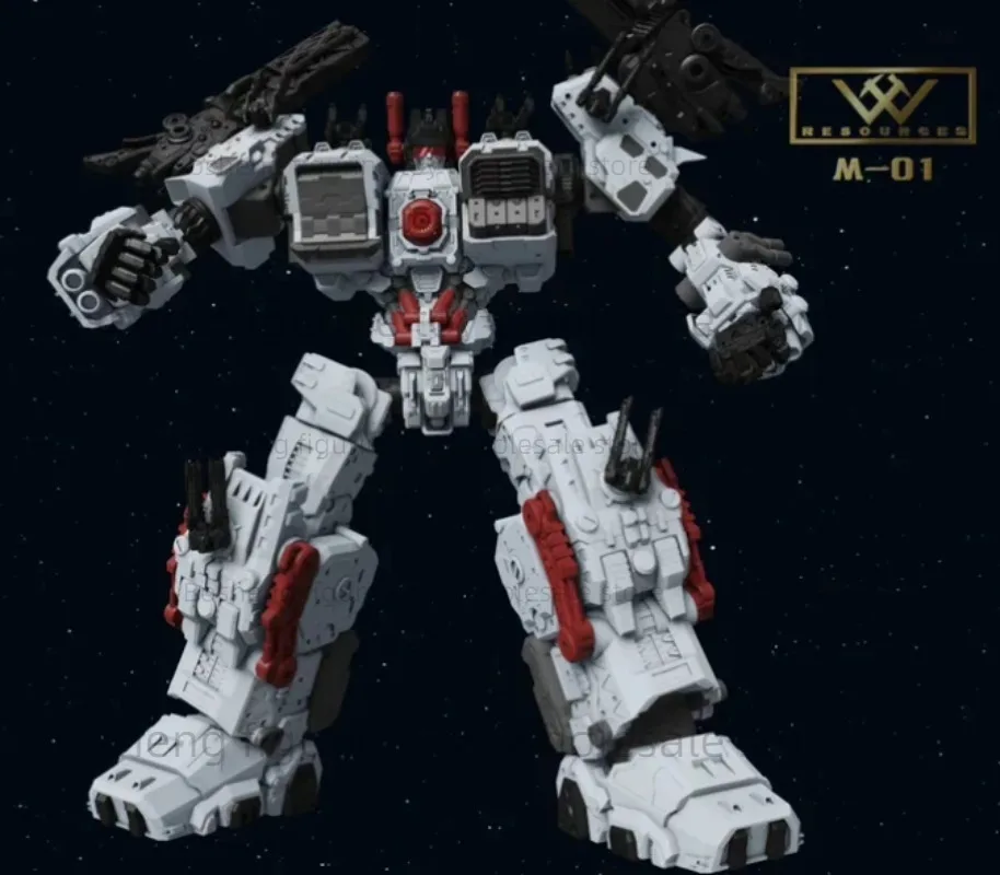 Op voorraad Transformeerd speelgoed M-01 Steel Fortress Baymax FOC Meng Dashuai